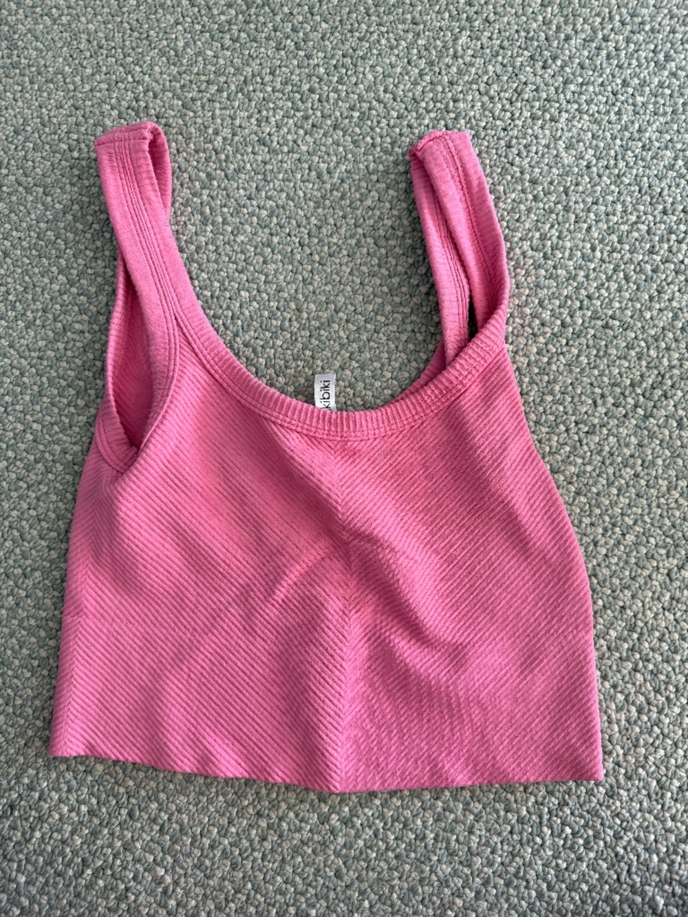 Pink Ribbed Tank Top - Picture 4 of 4